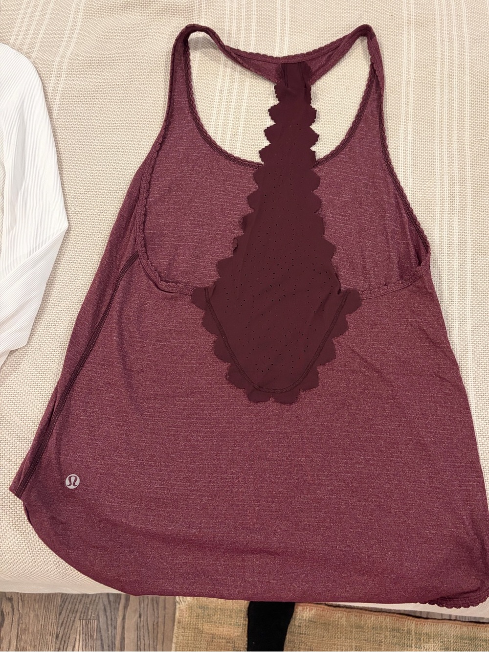 lululemon athletica Burgundy Racerback Tank Top